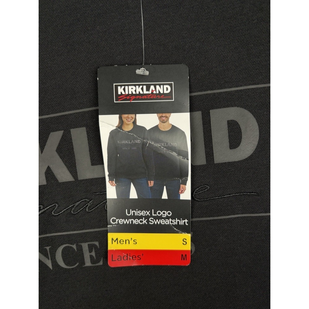 Kirkland Unisex Logo Fleece Crewneck Sweatshirt for Men's S Women's M - Picture 2 of 9